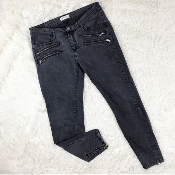 zara moto skinny jeans